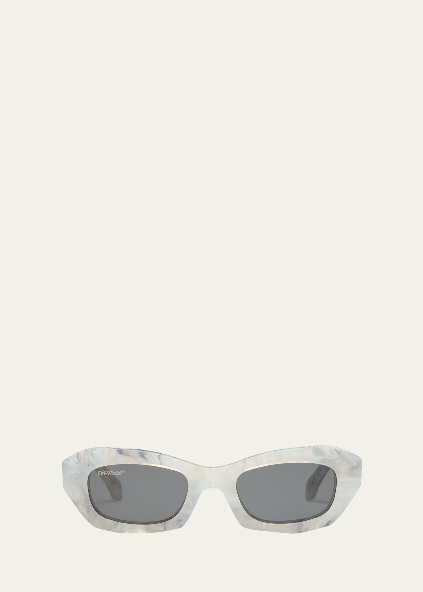 Off-white Venezia Acetate Cat-eye Sunglasses In Gray
