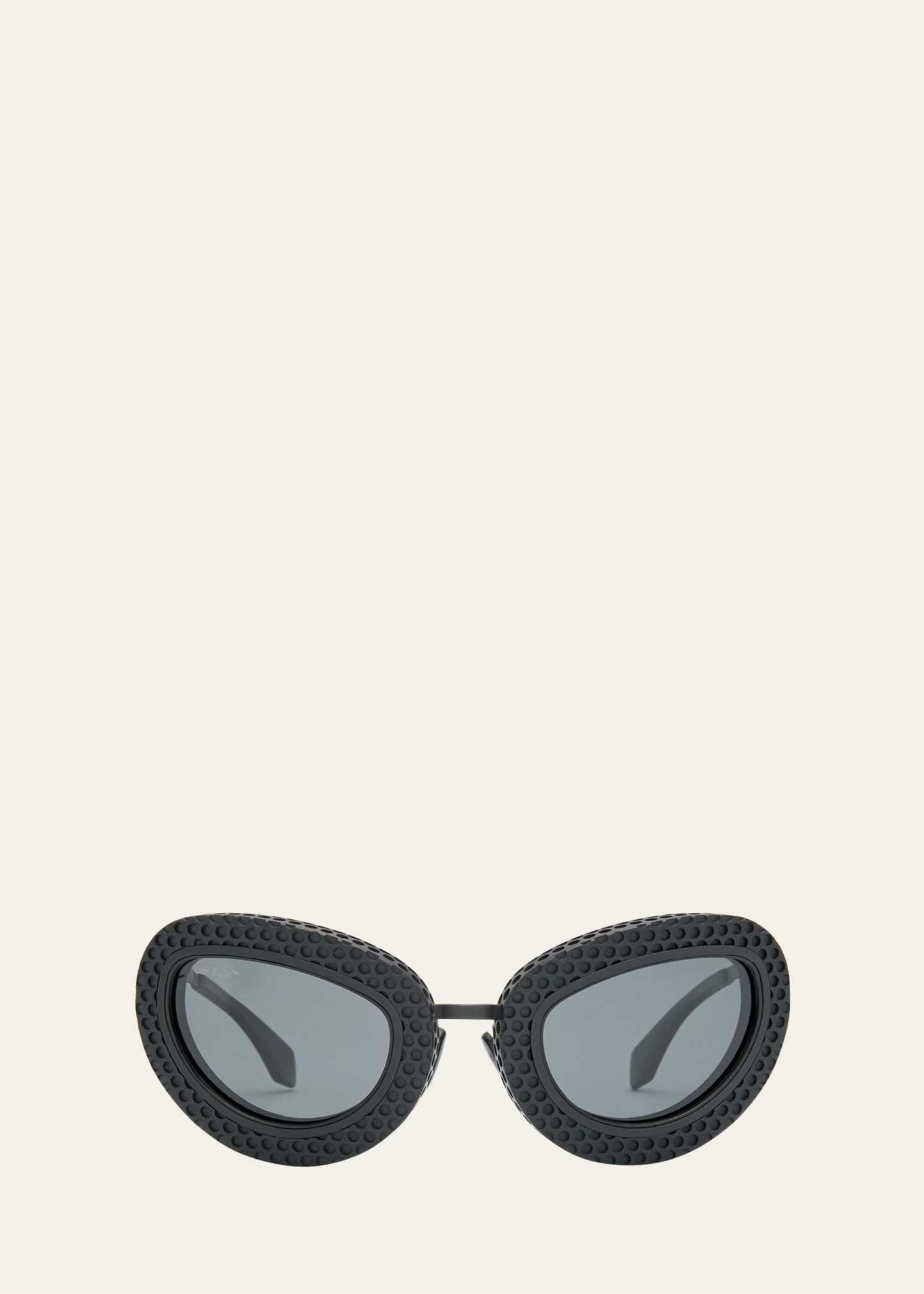 Off-white Tokyo Acetate & Metal Alloy Cat-eye Sunglasses In Black
