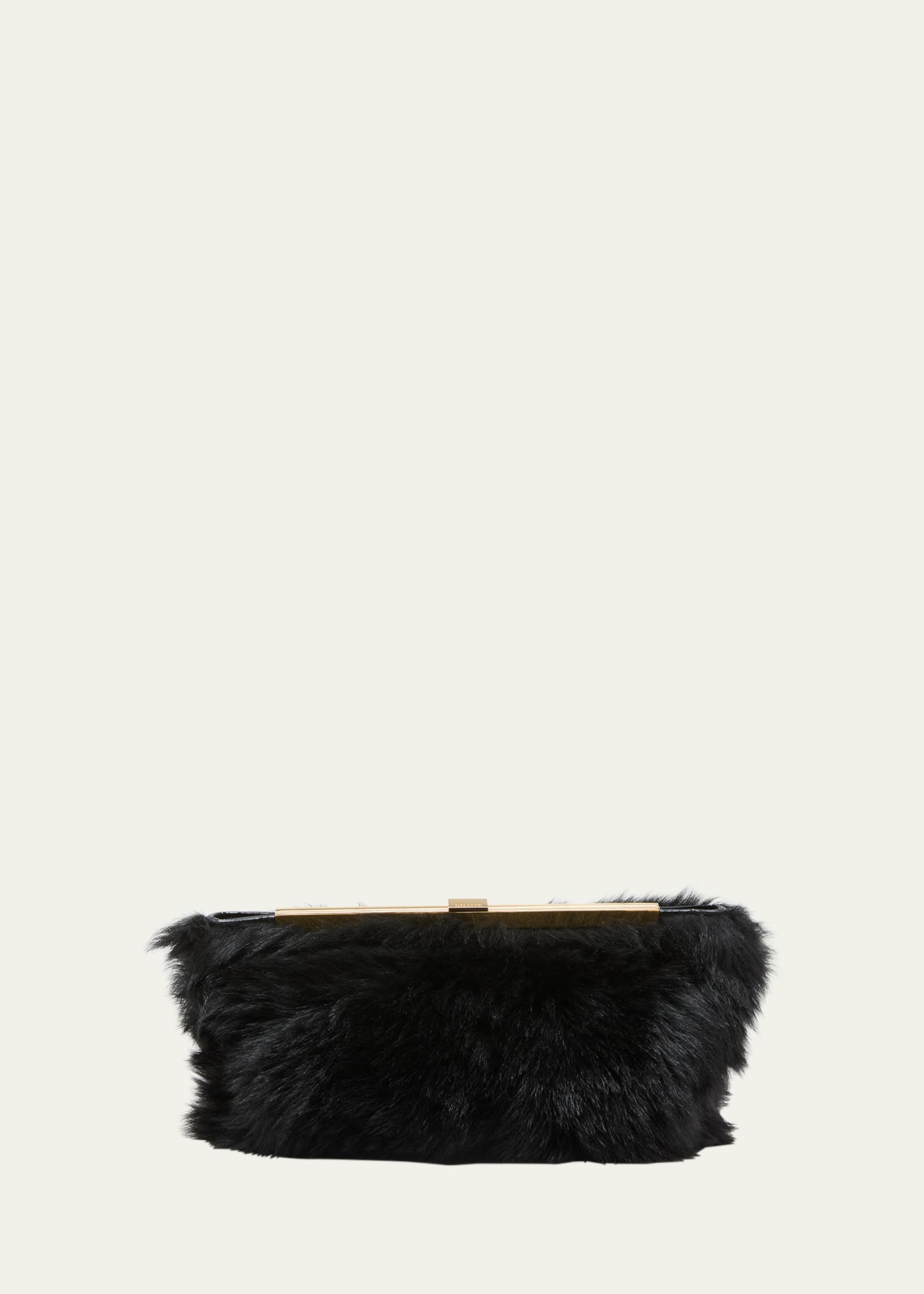 KHAITE AIMEE SHEARLING ENVELOPE CLUTCH BAG