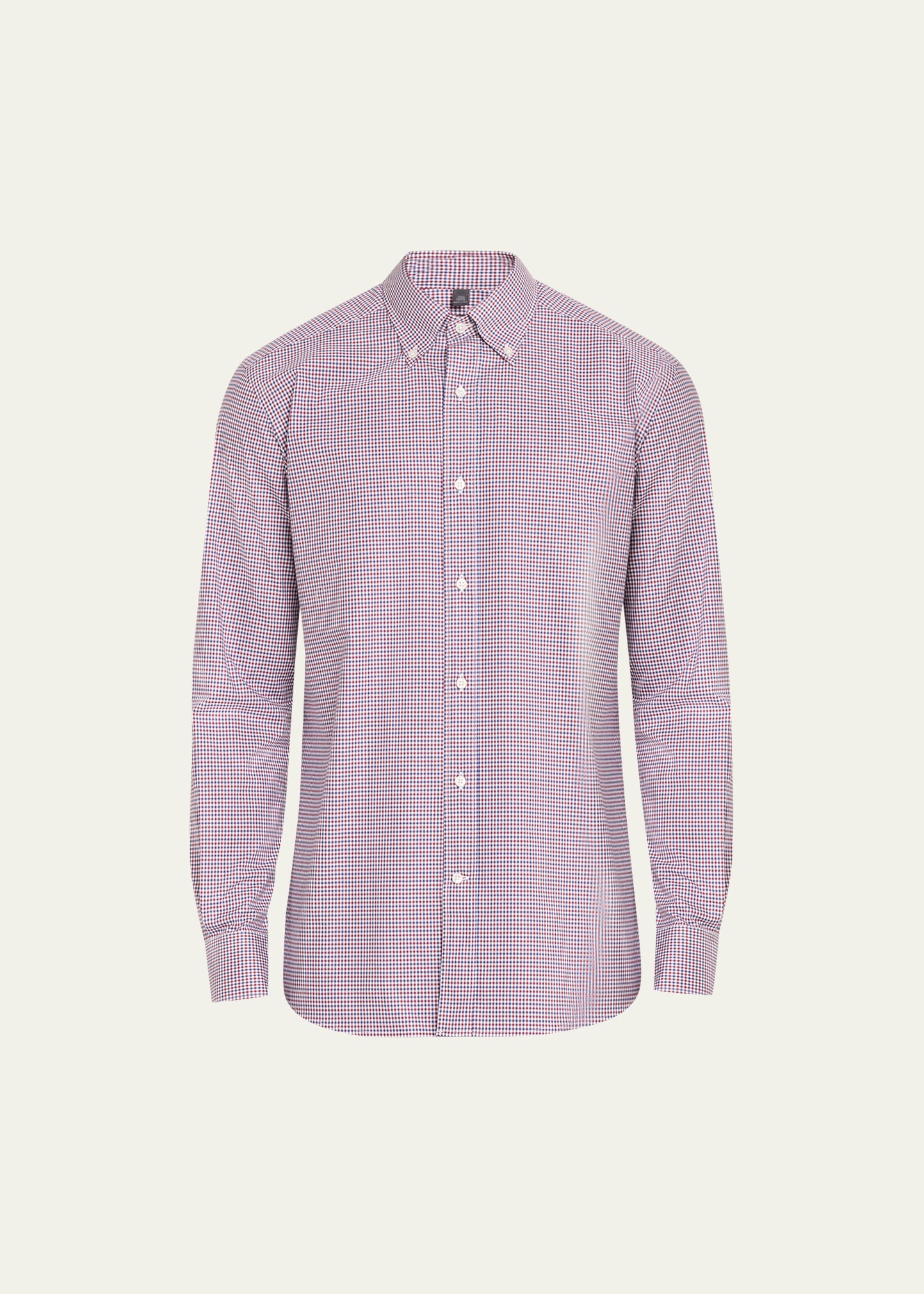 Men's Cotton Micro-Check Sport Shirt