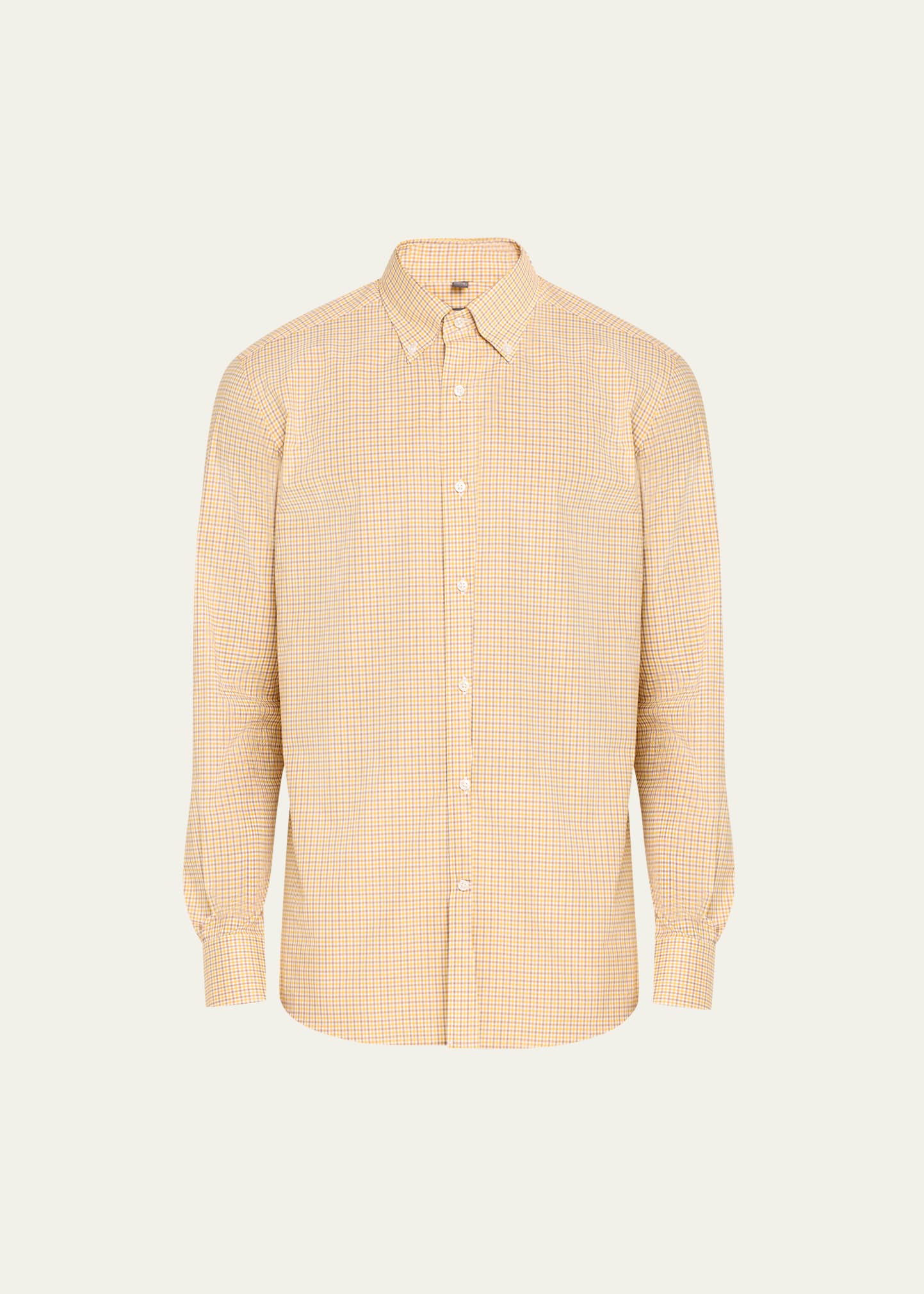 Men's Cotton Micro-Check Sport Shirt