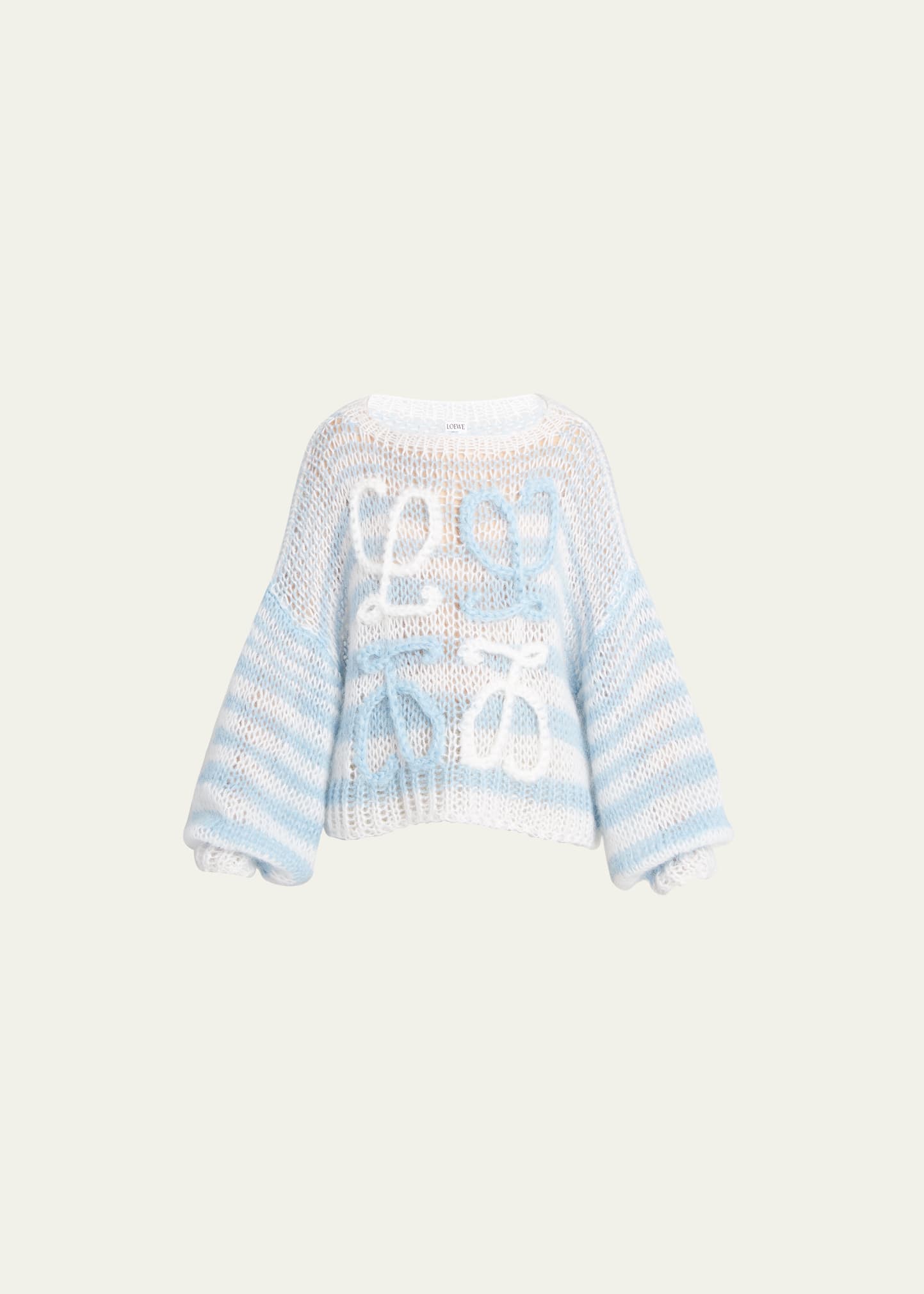 Striped Anagram Knit Sweater