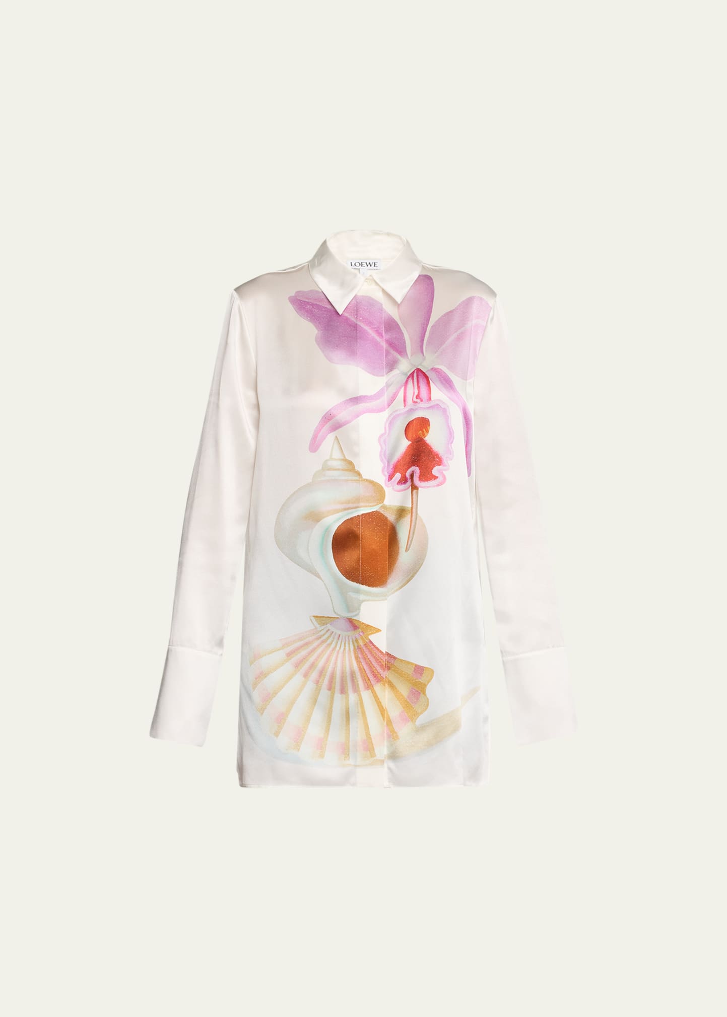 LOEWE MARUJA MALLO PRINTED DRESS SHIRT