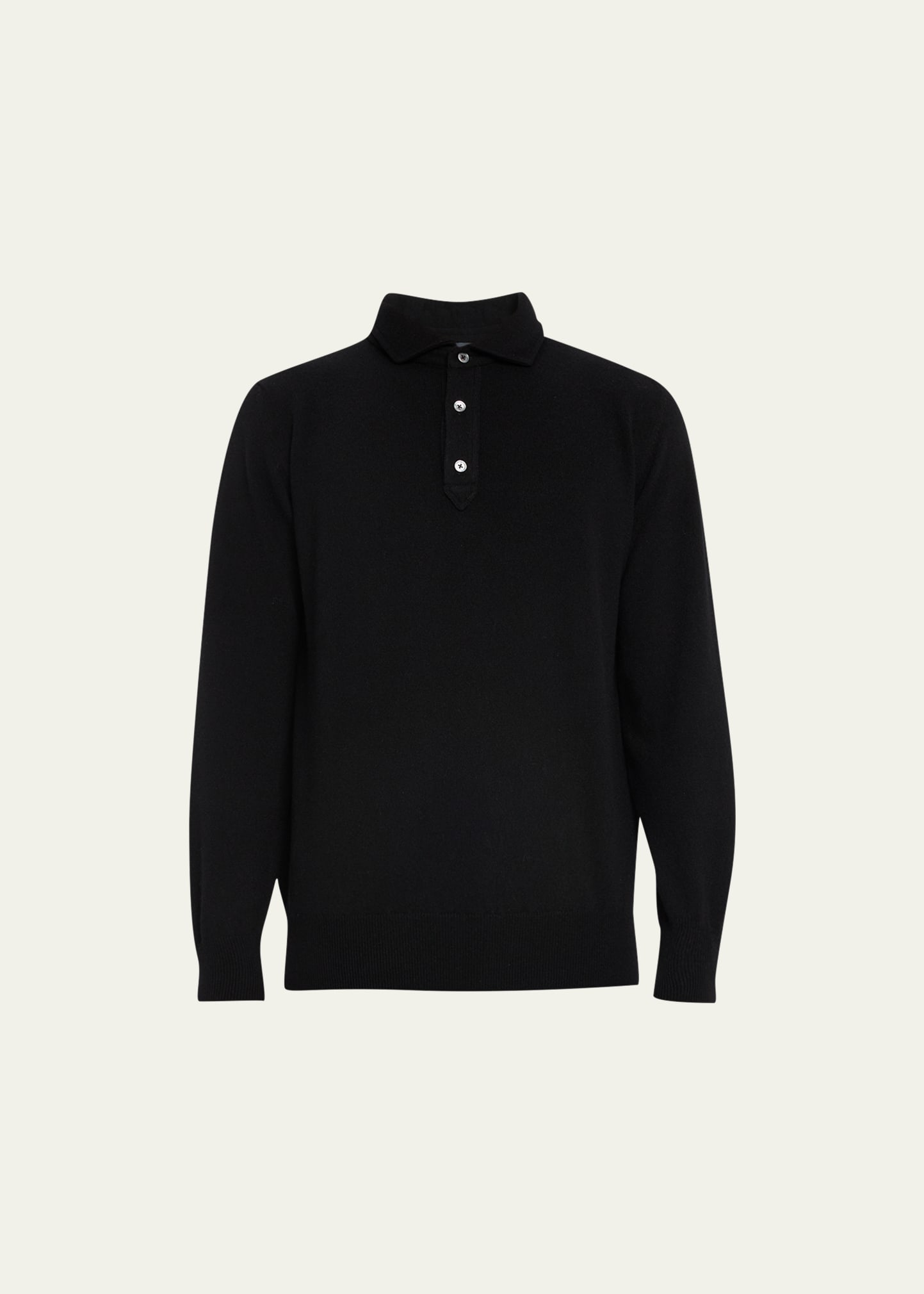 Men's Cashmere Polo Sweater