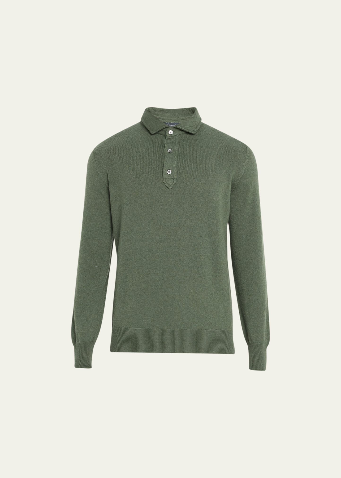 Men's Cashmere Polo Sweater