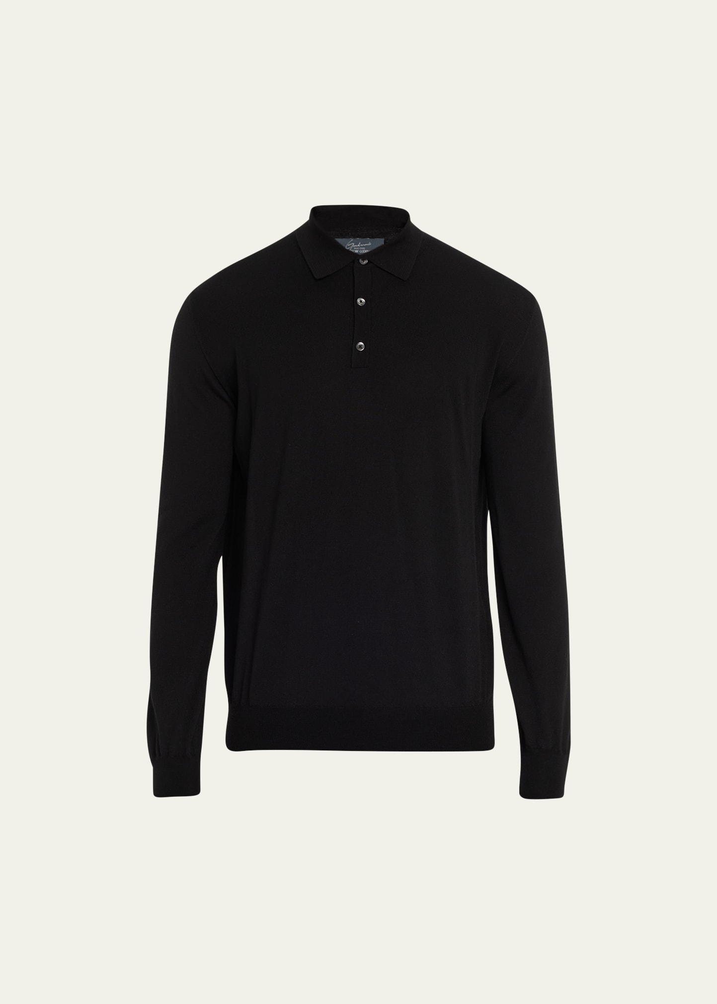 Men's Superfine Merino Polo Sweater