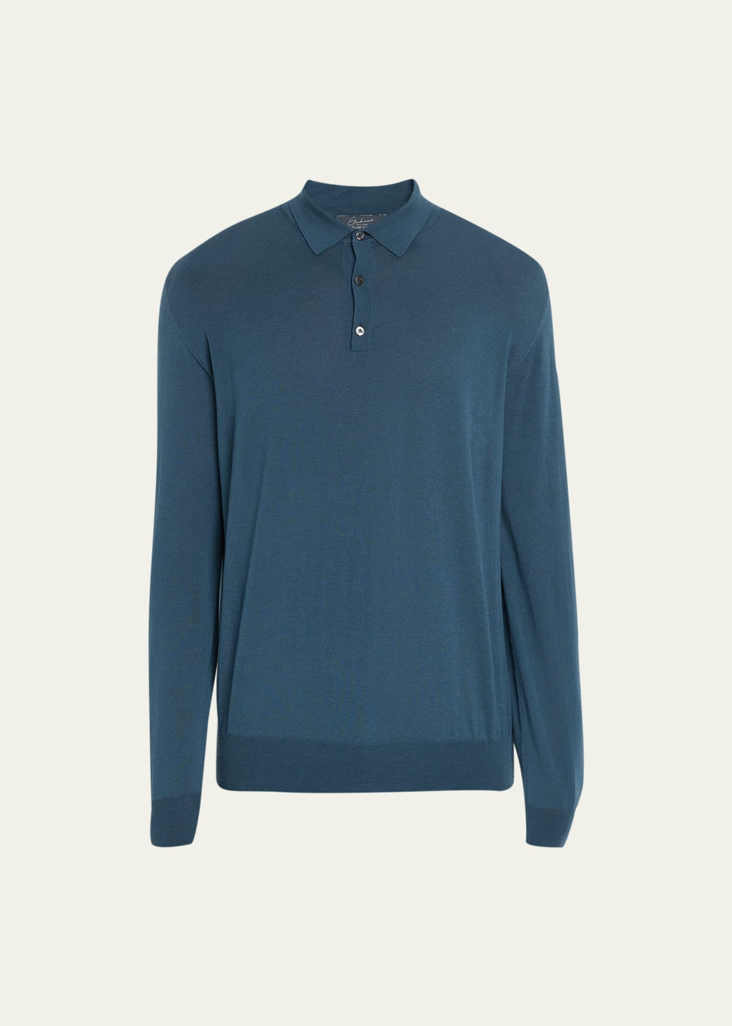 Men's Superfine Merino Polo Sweater