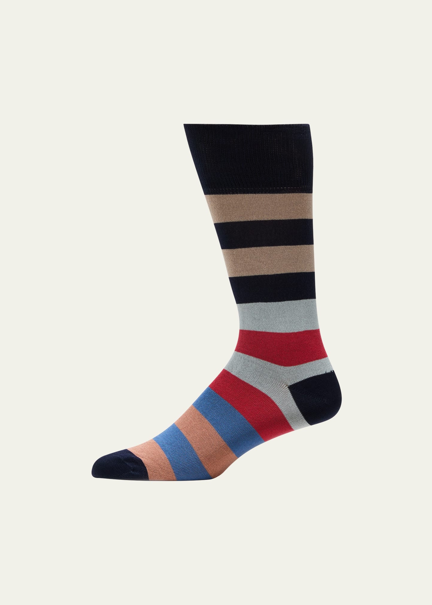 Paul Smith Men's Charlie Stripe Crew Socks In 47