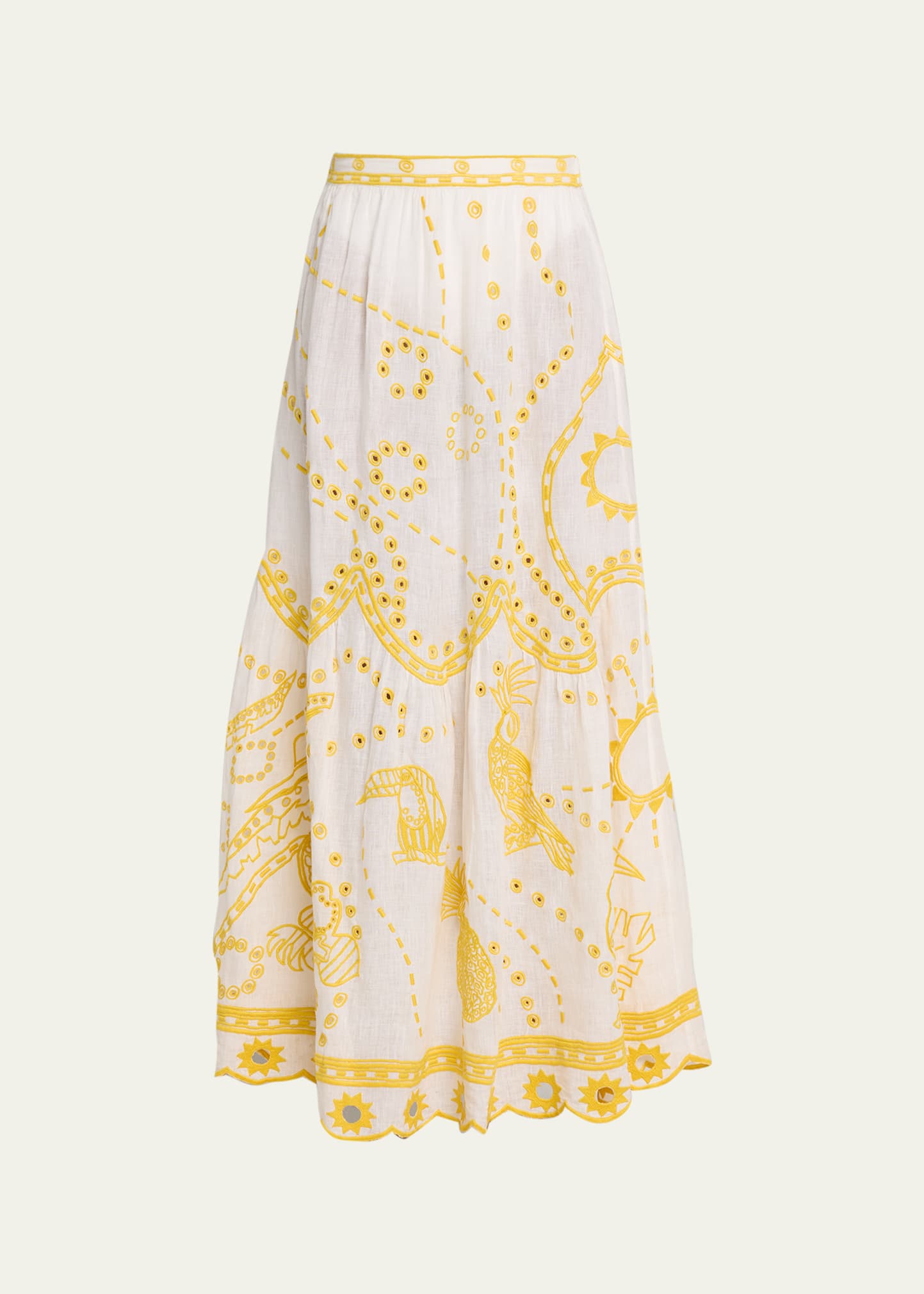 Eres Ambra Long Skirt In Passion_blanc