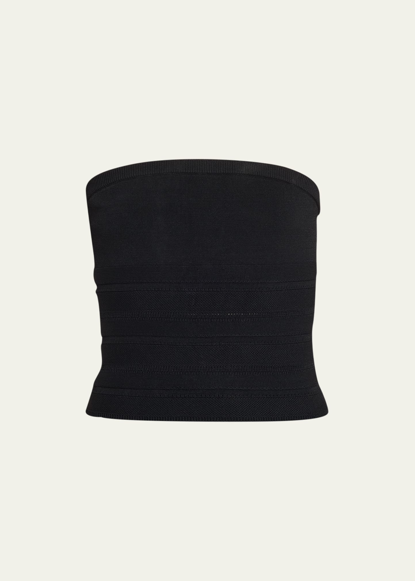 Ciao Lucia Ronni Strapless Knit Tube Top In Black