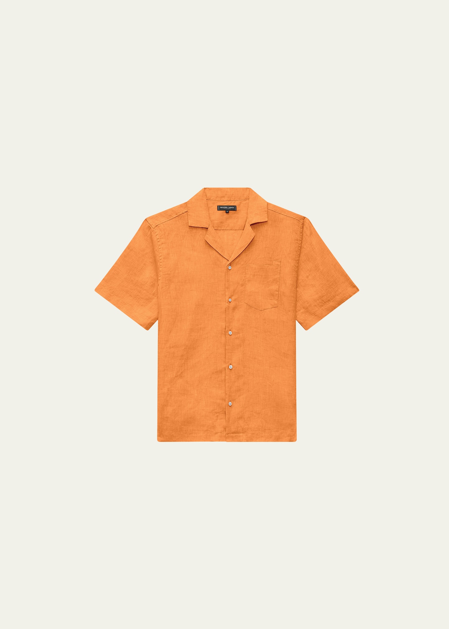 Men's Angelo Solid Linen Camp Shirt
