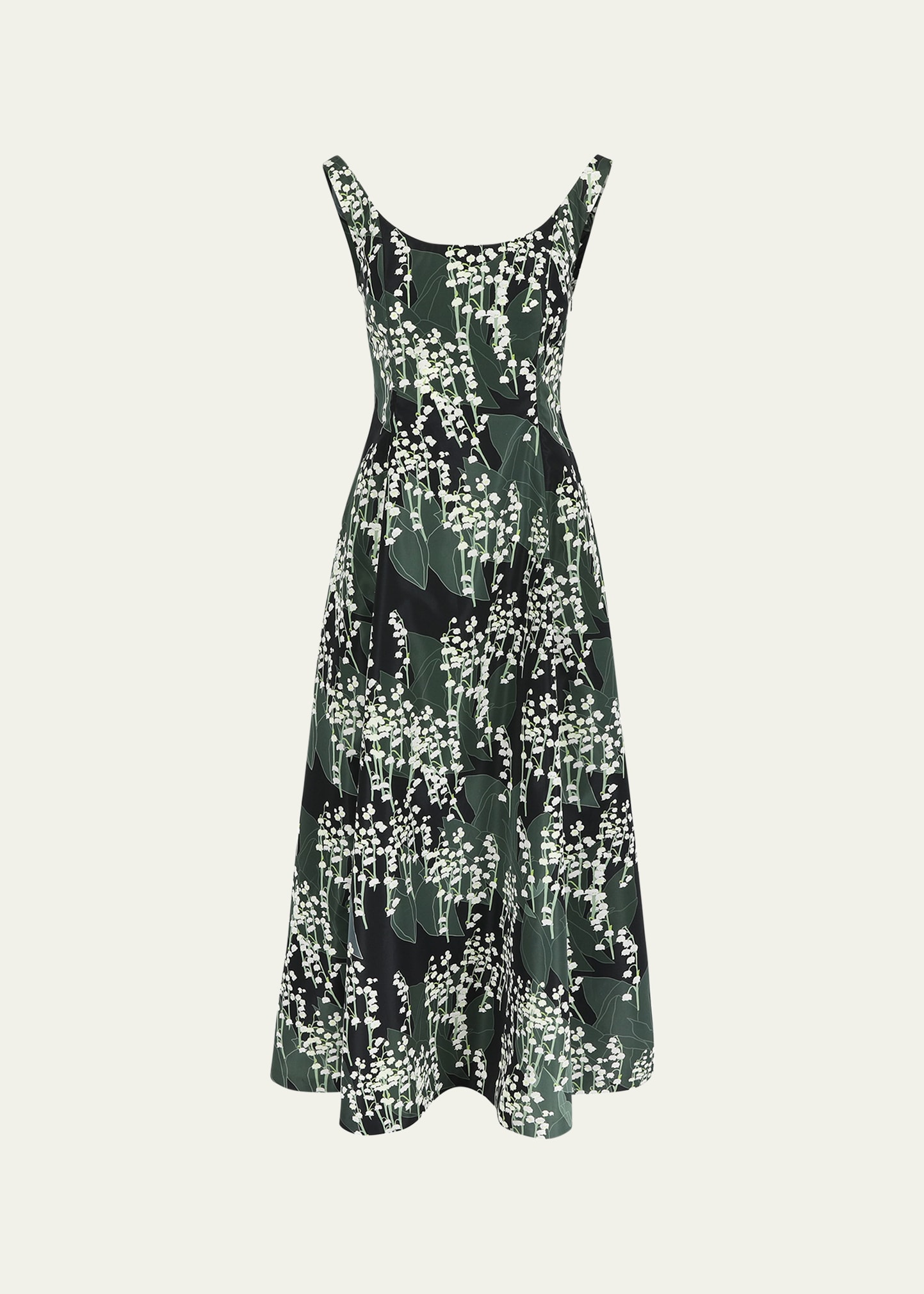 Shop Bernadette Maudette Floral-print Dress In Lily Of The Valle