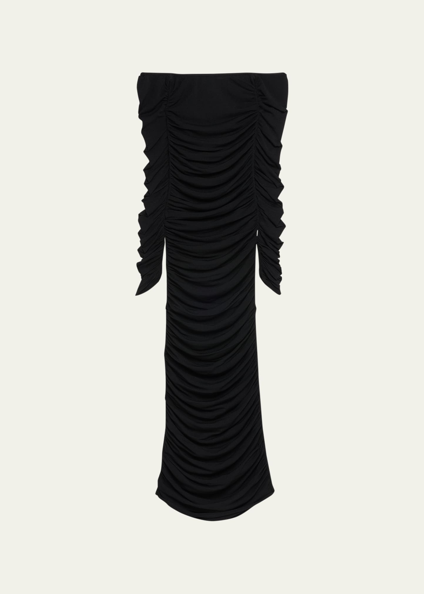 Altuzarra Trikera Off-shoulder Ruched Dress In Black