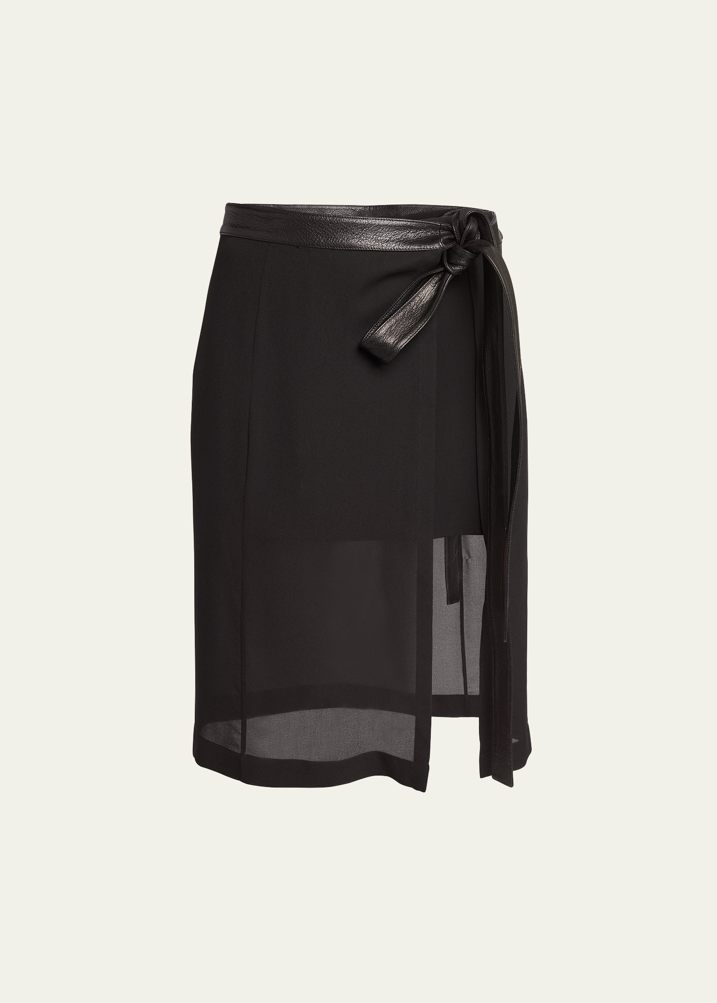 PROENZA SCHOULER CREPE CHIFFON SLI SKIRT