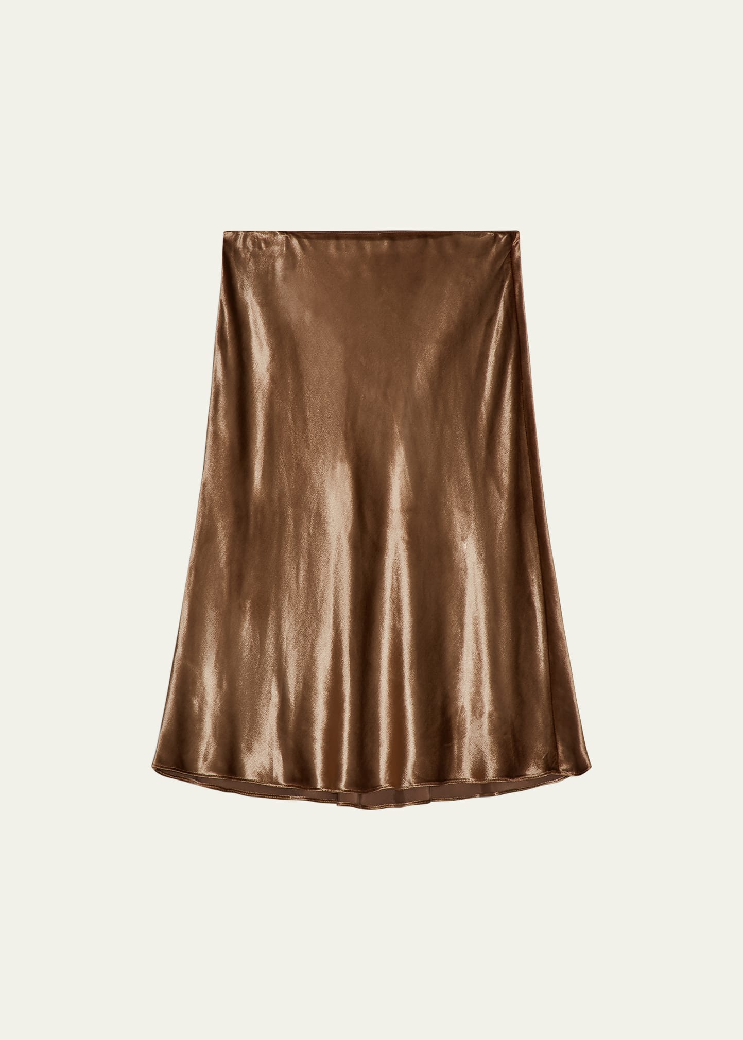 Metallic satin slip skirt vince best sale