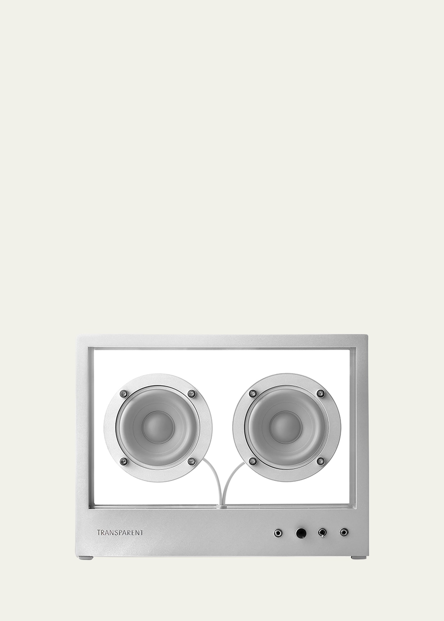 Transparent Sound Transparent Speaker, Metal In White