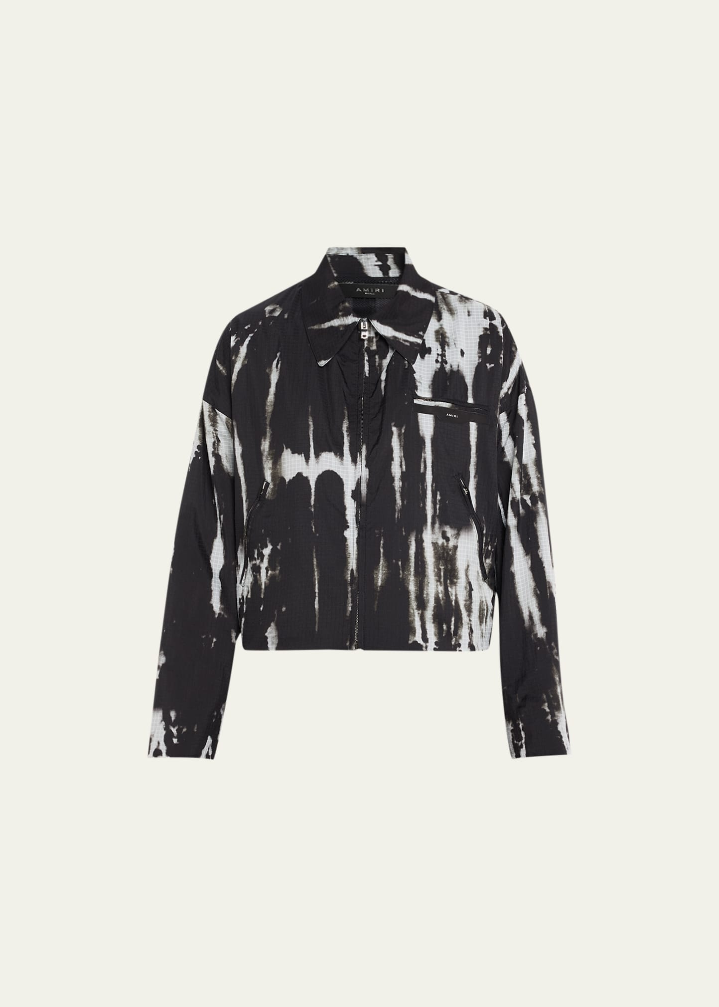 AMIRI TIE-DYE NYLON ZIP JACKET