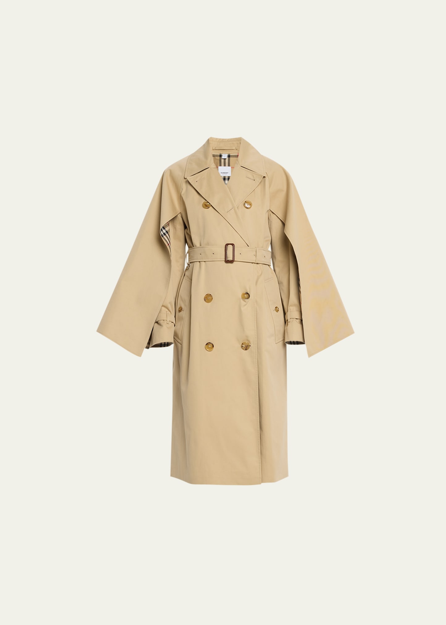 Cotness Double-Breast Trench Coat