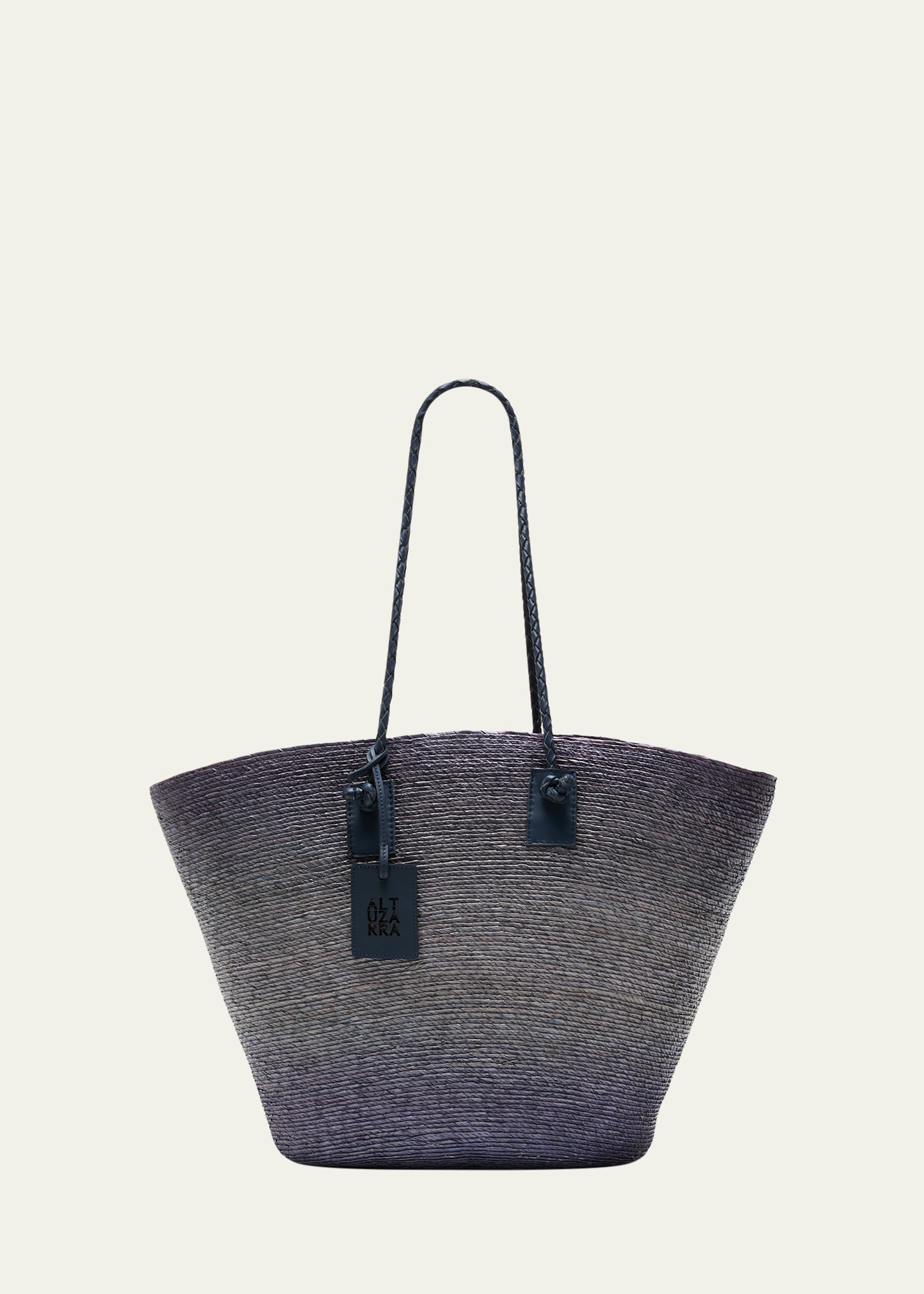ALTUZARRA WATERMILL LARGE OMBRE STRAW TOTE BAG