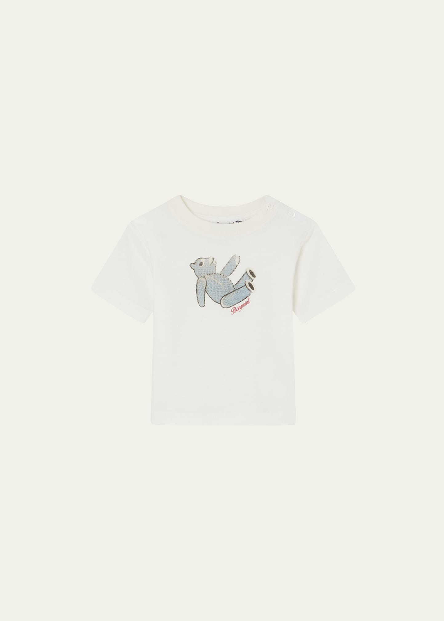 Bonpoint Kid's Teddy Bear Logo-Print T-Shirt, Size 6M-3