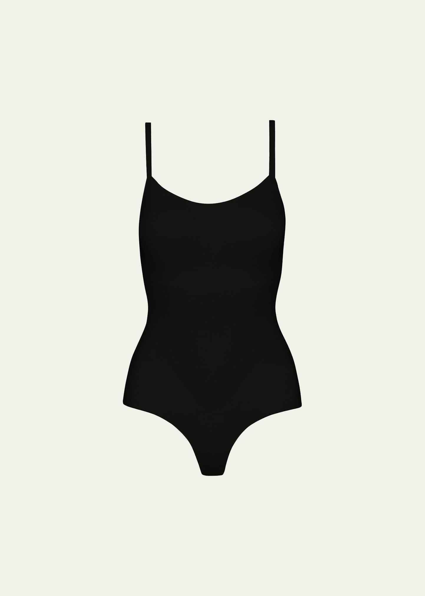 Commando Matte Metallic Cami Bodysuit In Blk-black