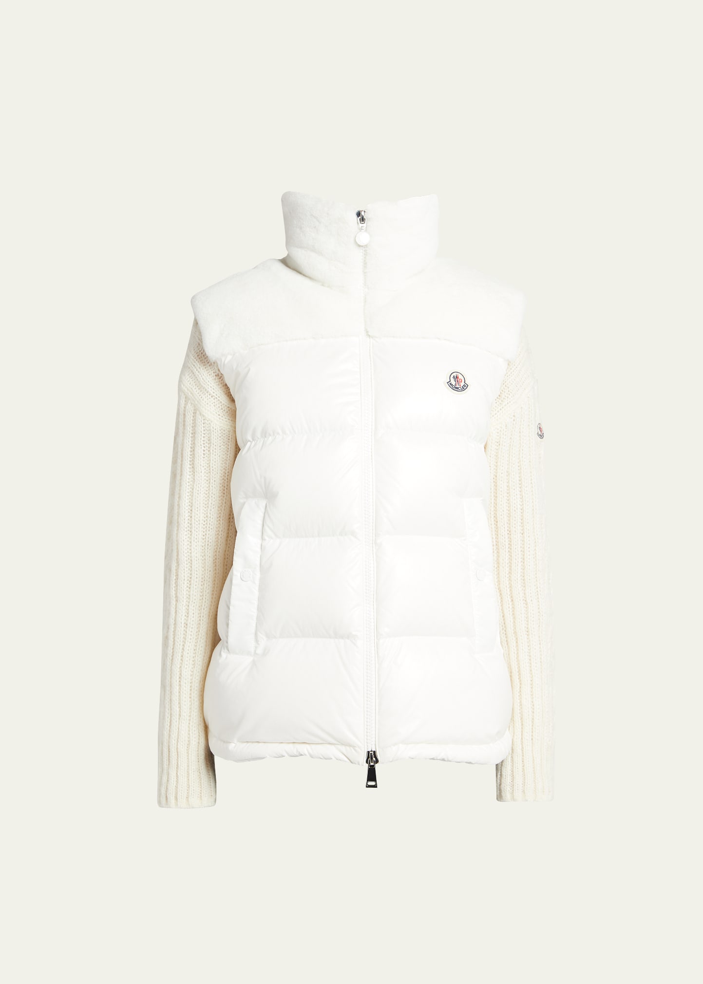 Lempa Puffer Vest with Sherpa Panel