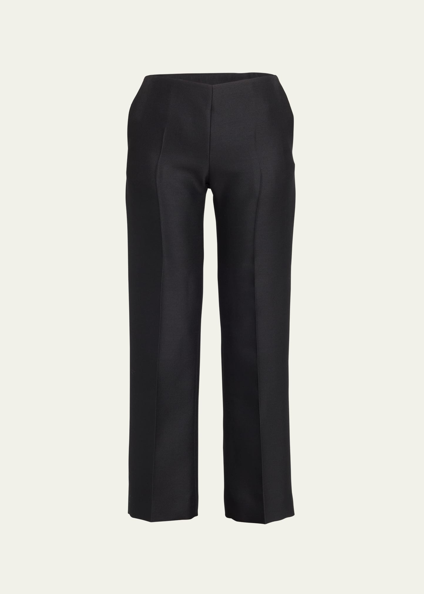 The Row Flame Straight-leg Wool Pants In Black
