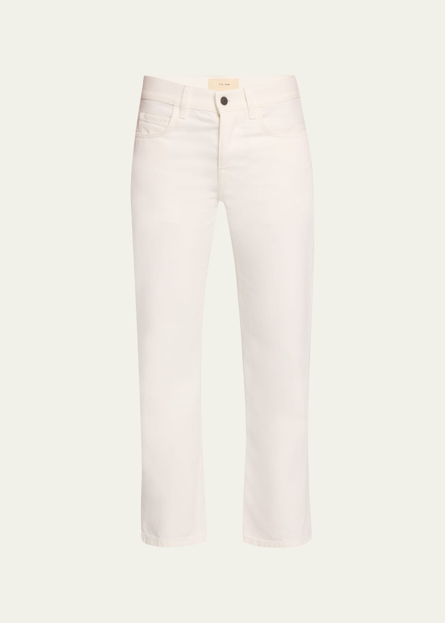 Shop The Row Goldin Straight-leg Jeans In White