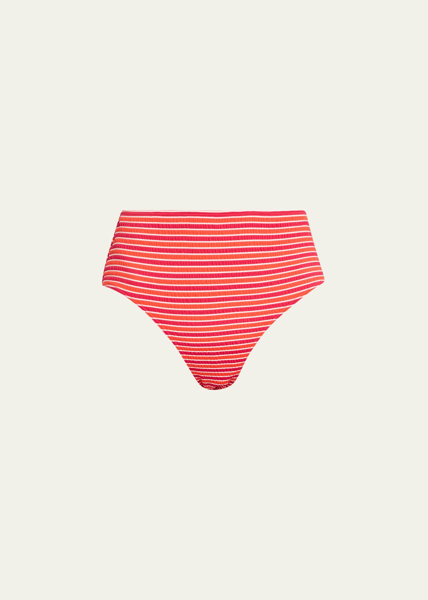 The Lilo Seersucker Striped Bikini Bottoms
