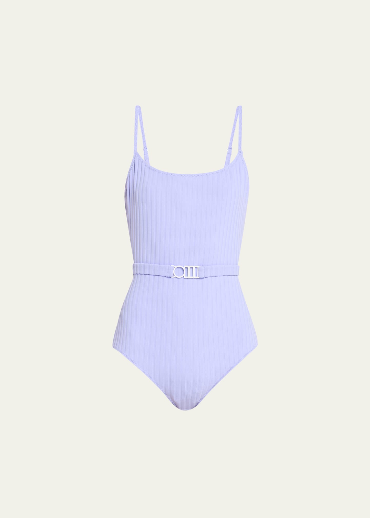 The Nina Solid Rib One-Piece Swimsuit