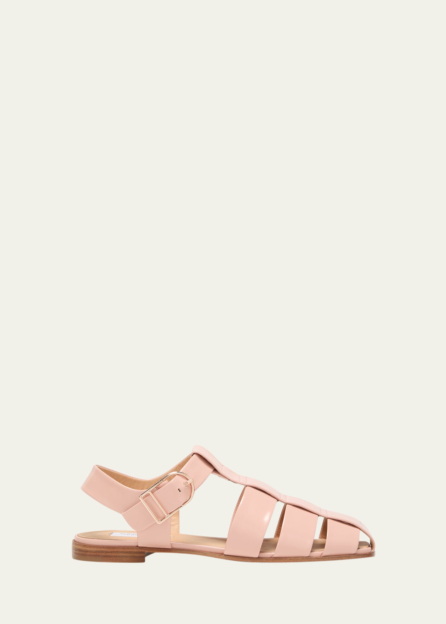 Gabriela Hearst Lynn Caged Leather Sandals In Light Pink
