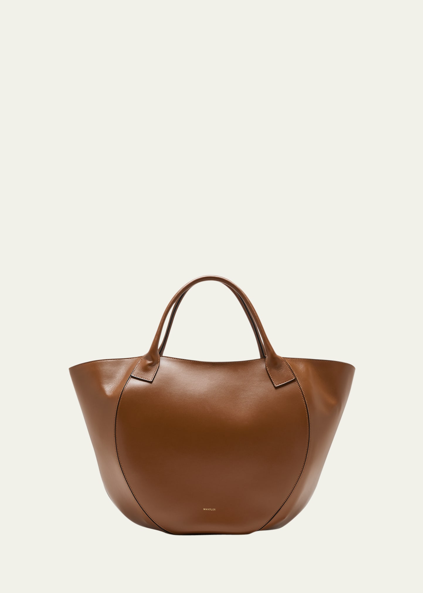 Wandler Mia Soft Leather Tote Bag In Moth Eclipse