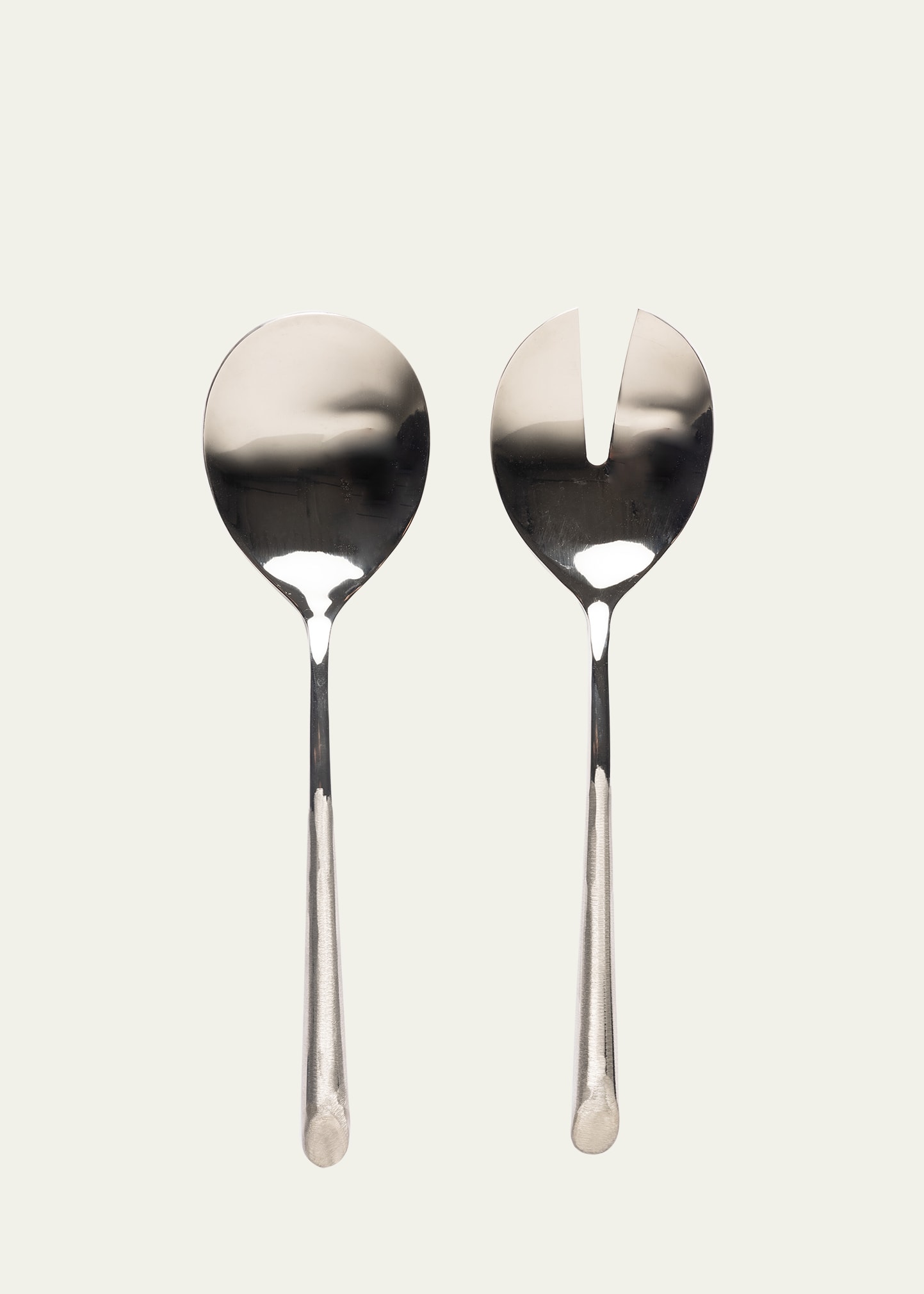 Daniel Van Dijck Silver Salad Server Set