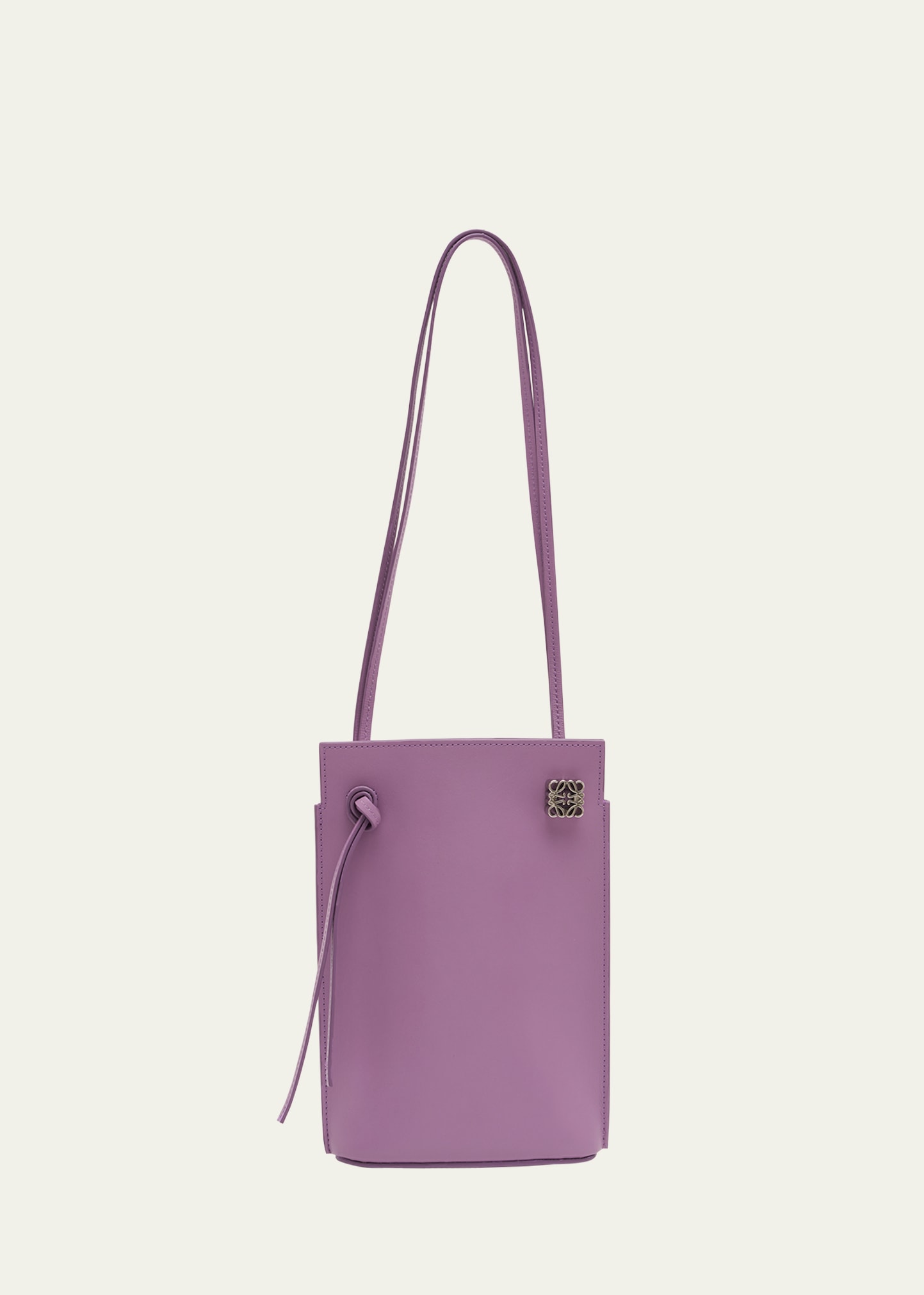 Loewe Dice Pocket Leather Shoulder Bag In Mauve