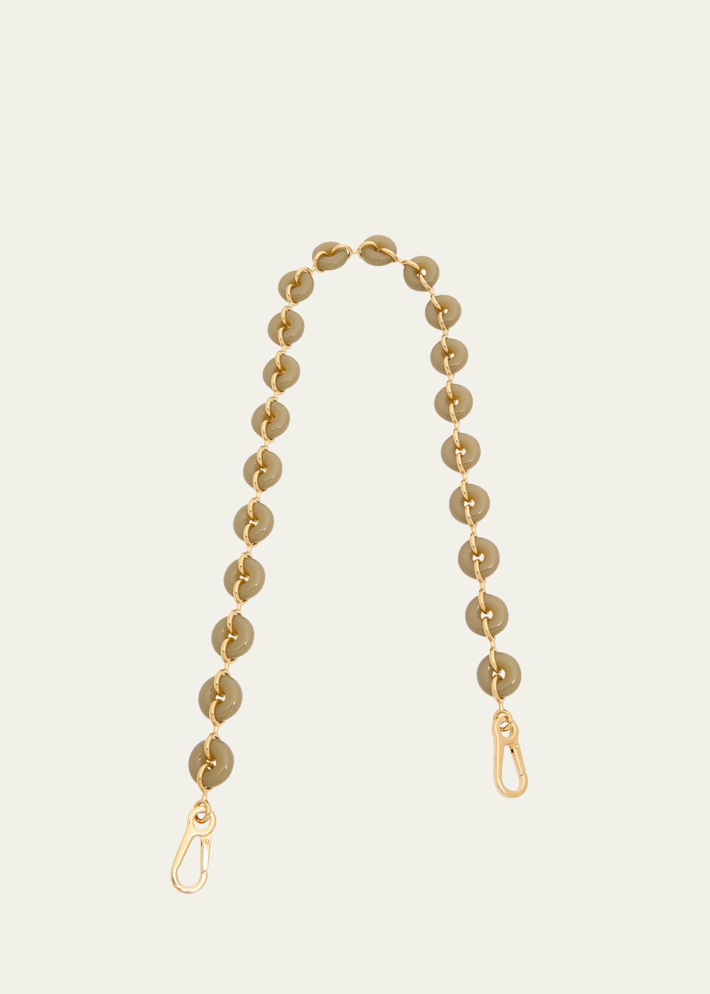 Loewe Donut Chain Shoulder Strap In 9584 Clay Green