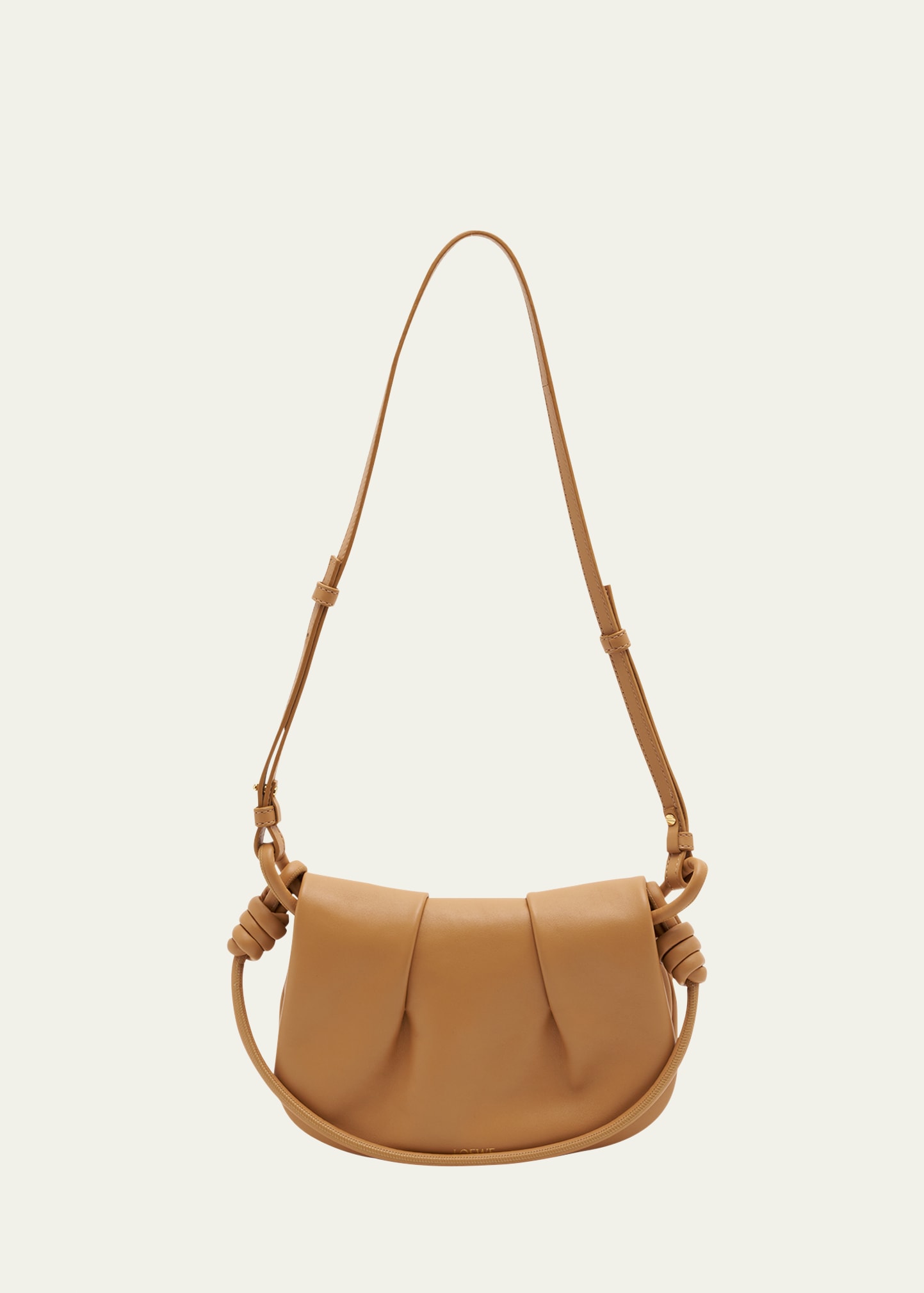 Shop Loewe Paseo Convertible Leather Shoulder Bag In Warm Desert