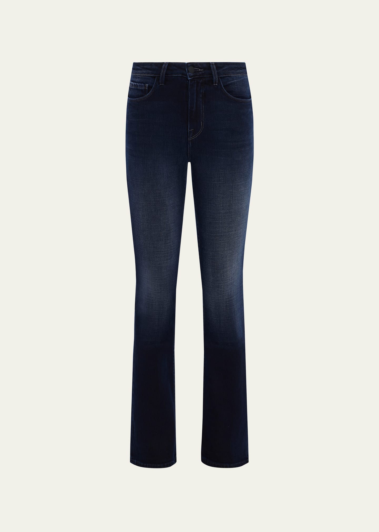Shop L Agence Selma High-rise Sleek Baby Bootcut Jeans In Maverick