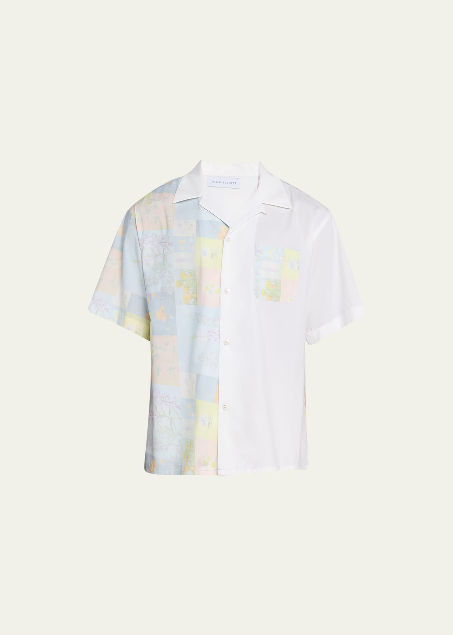 Men's Pieced Patchwork Camp shirt