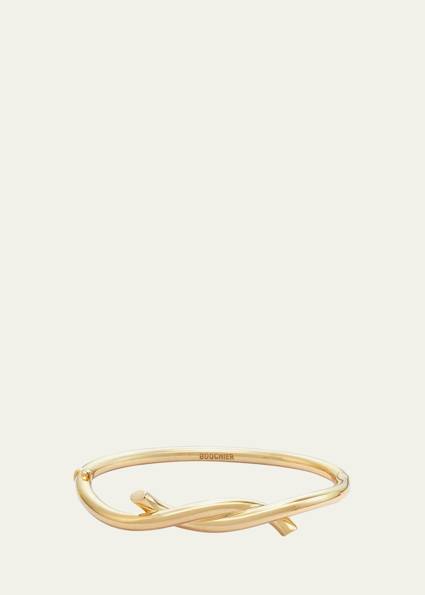 Boochier 18k Yellow Gold Ties Bangle In Yg