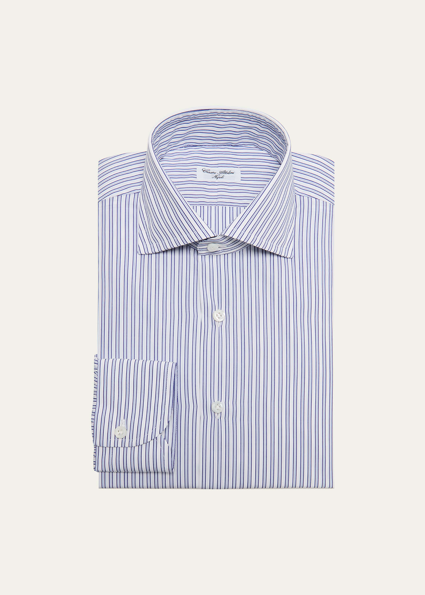 Men's Cotton Stripe Dress Shirt