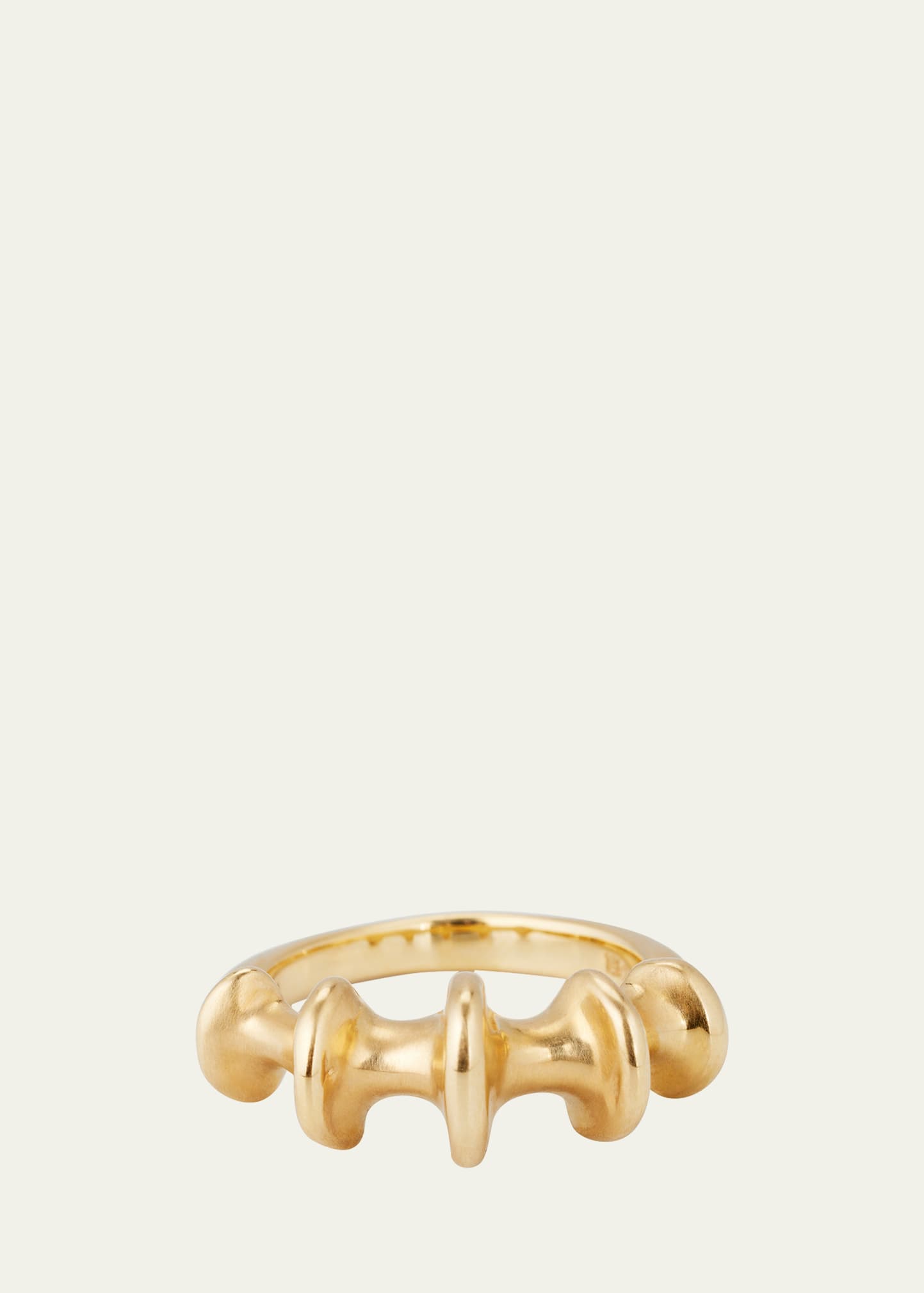 Yellow Gold Chrona Band Ring, Size 6.5