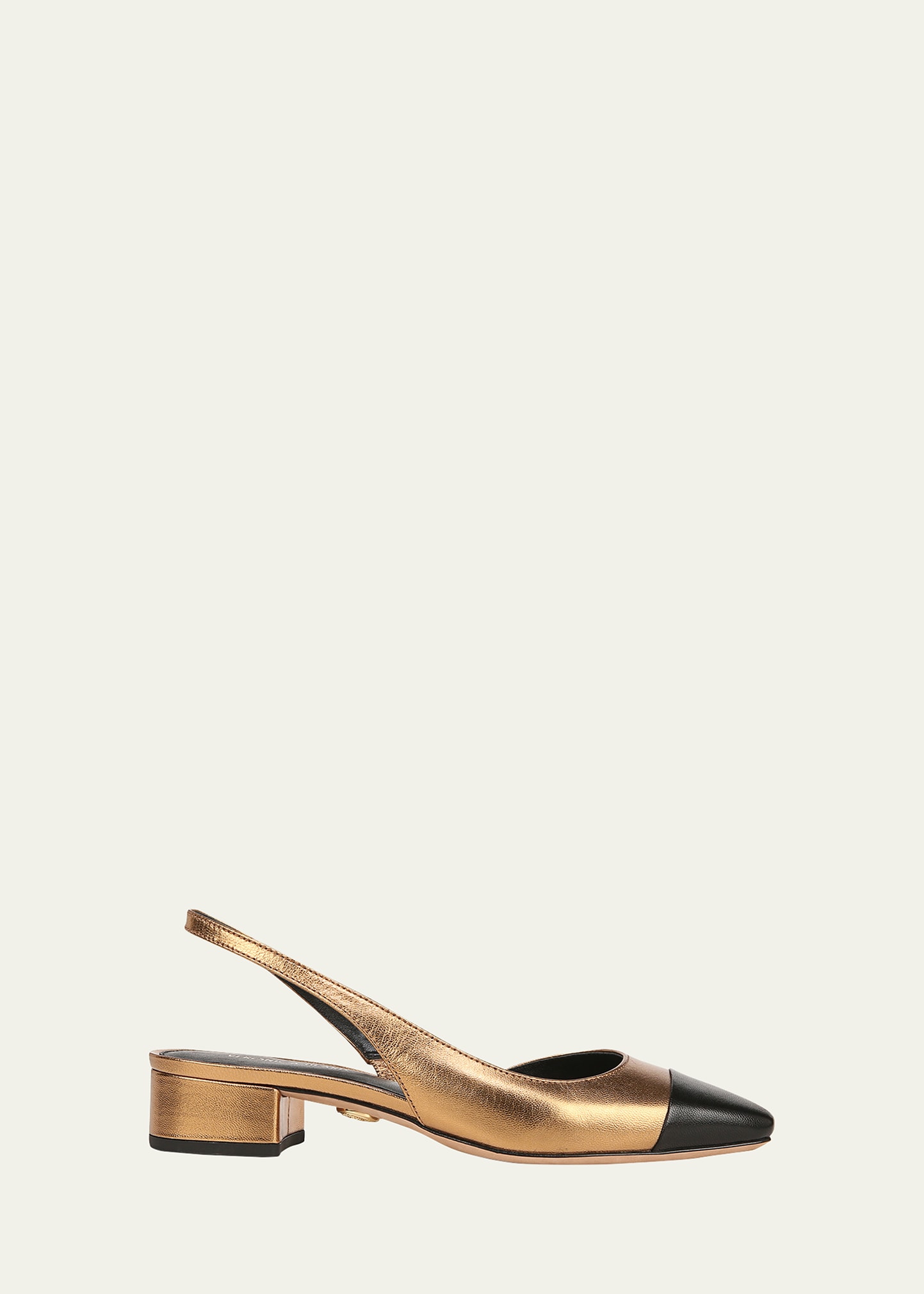 Cecile Metallic Slingback Ballerina Flats