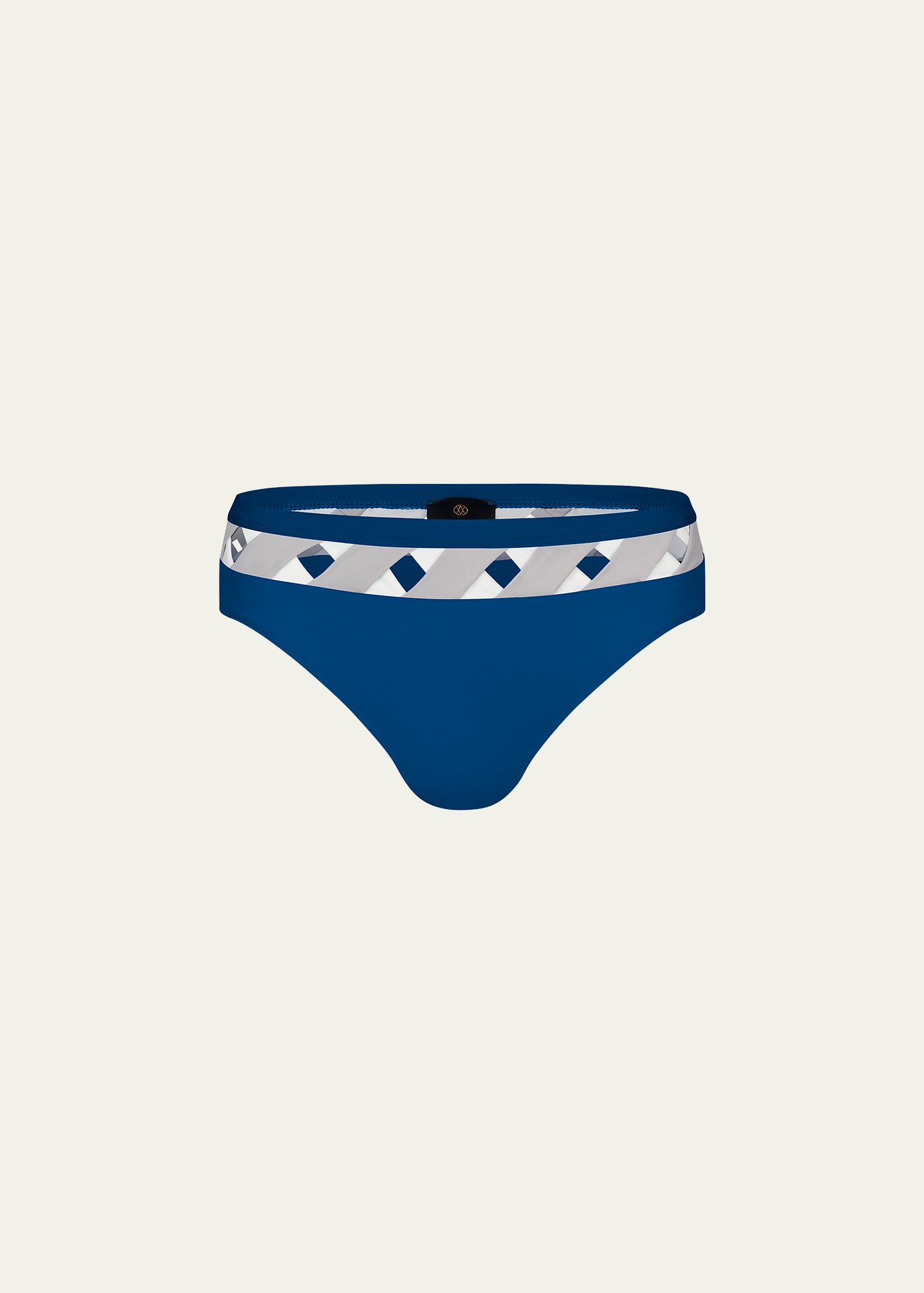Valimare Portofino Colorblock Bikini Bottoms In Mineral Blue/mult