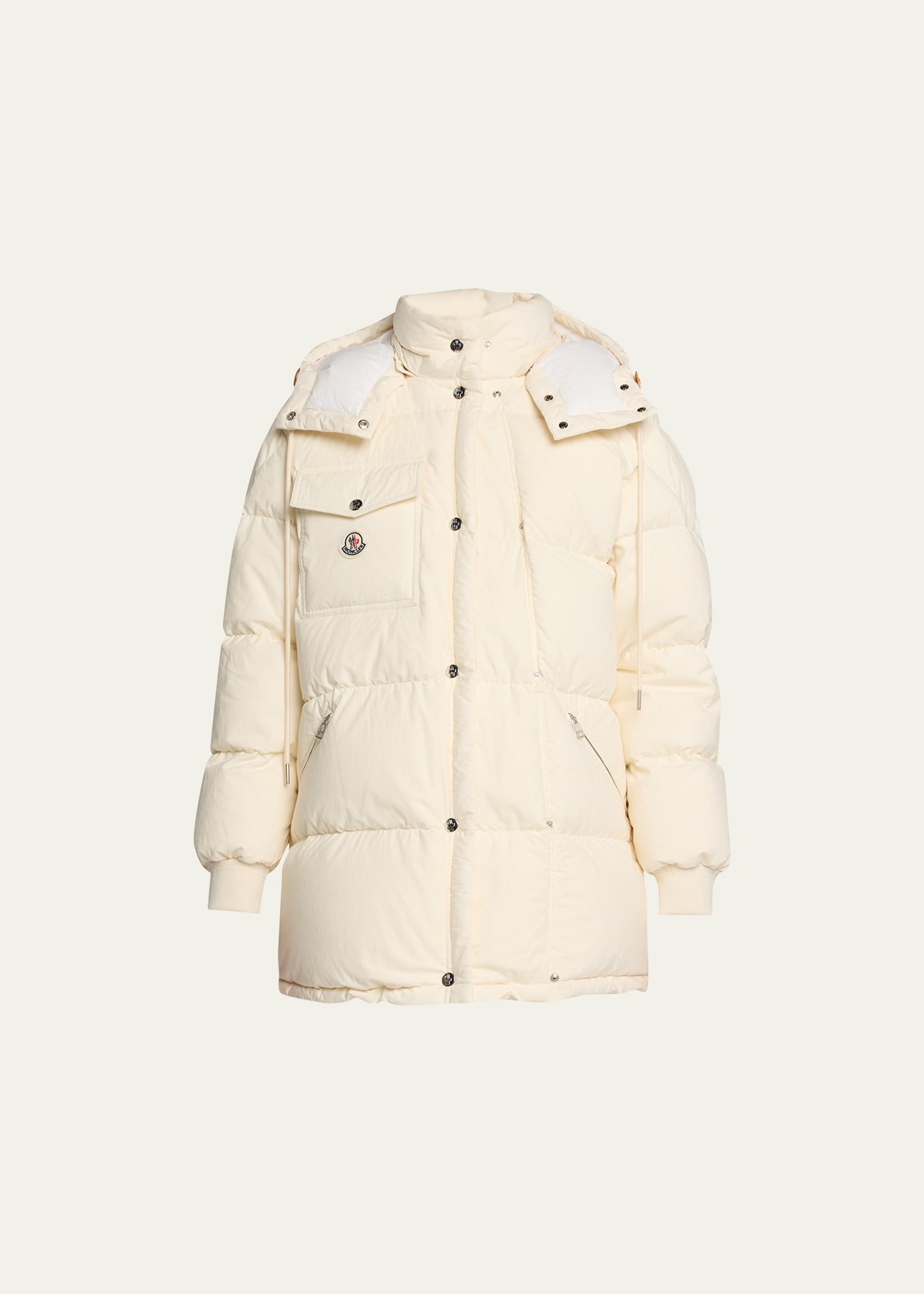 Moncler Karakorum Down Jacket In Cream