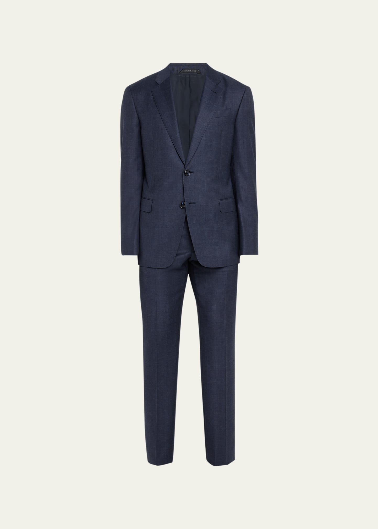 GIORGIO ARMANI MEN'S TONAL PLAID WOOL SUIT