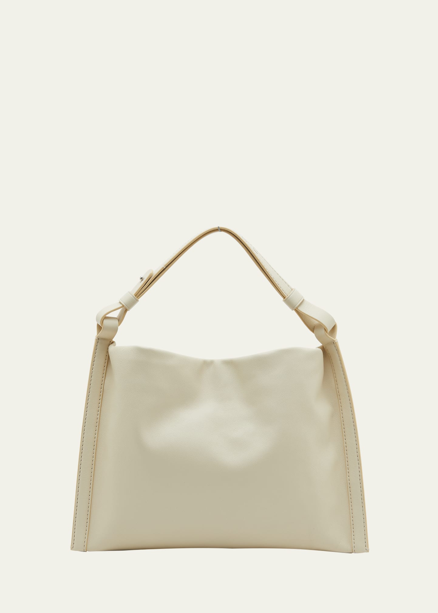 Proenza Schouler White Label Minetta Leather Shoulder Bag In 103 Ivory