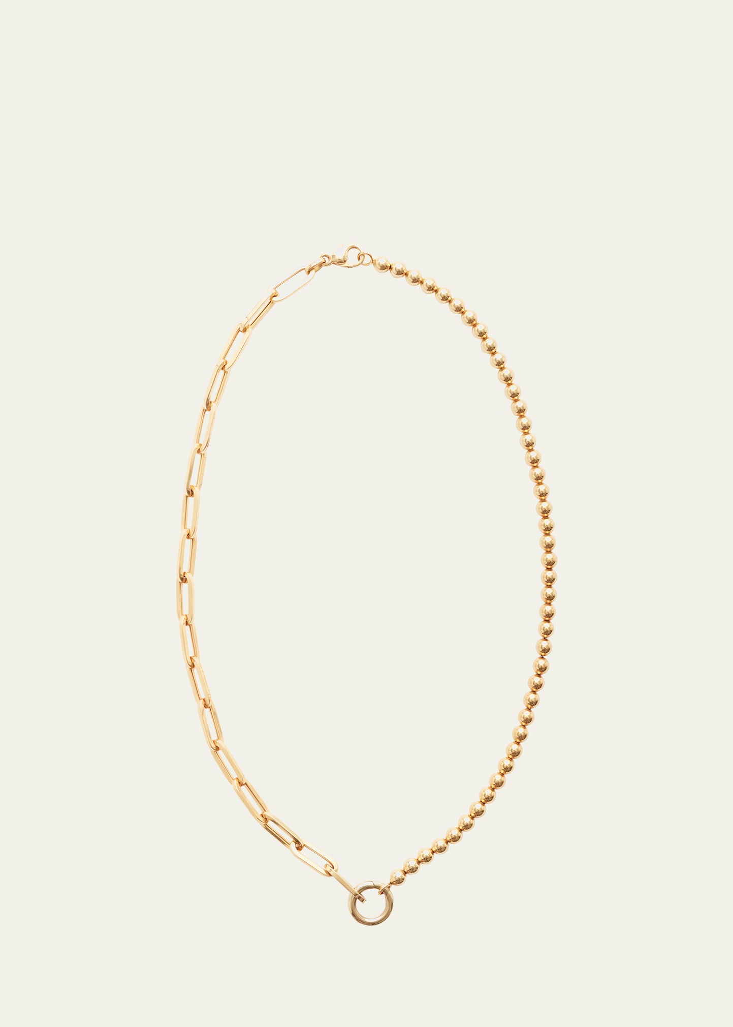 18K Yellow Gold Chain D Necklace