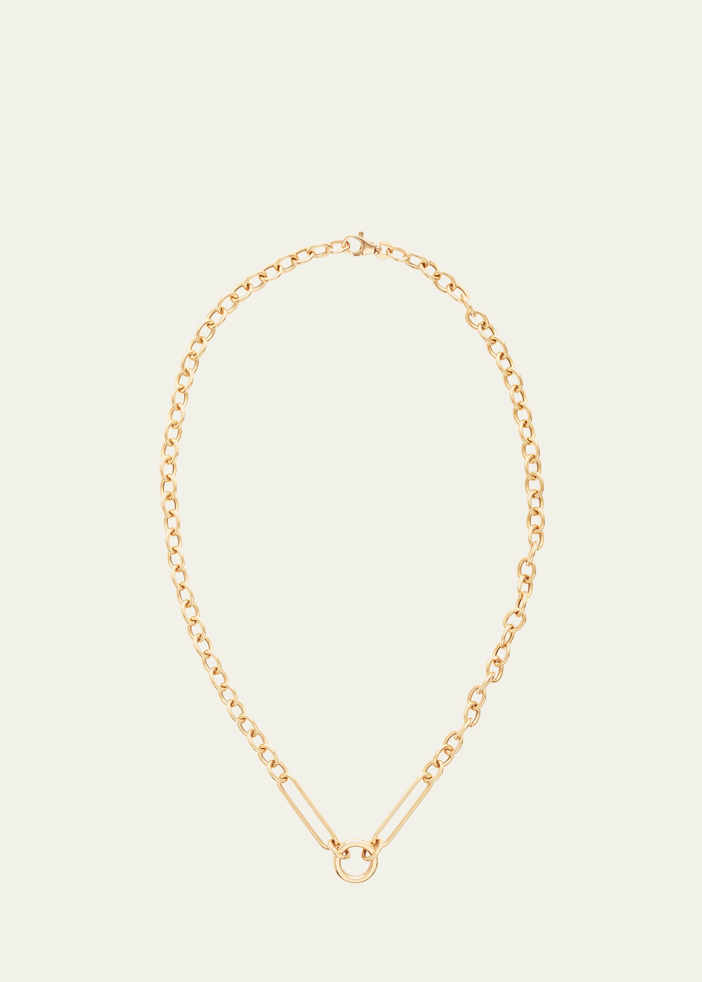 18K Gold Chain Necklace with Connector Link