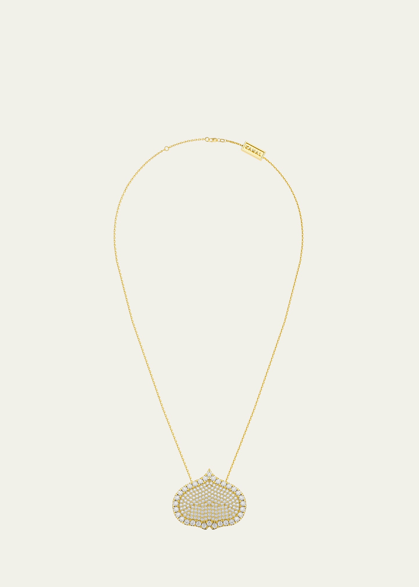 Eye Adore Necklace in Yellow Gold and Diamonds, 25mm