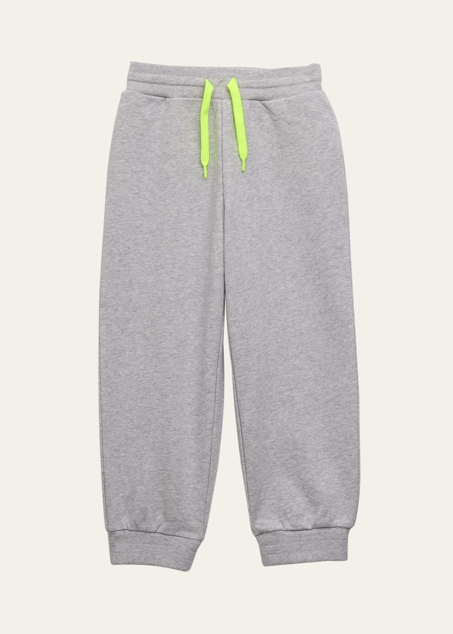 Fendi Kids' Girl's Embroidered Logo-print Sweatpants In F1l12 Grey